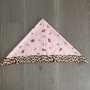 Light pink and cheetah square scarf